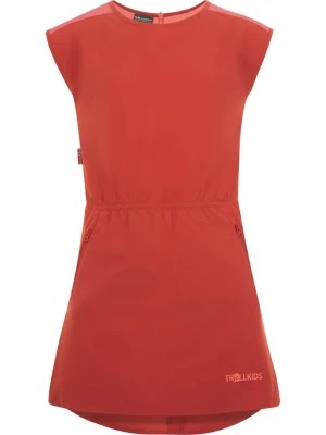 Zdjęcie produktu Trollkids Sukienka "Arendal" w kolorze czerwonym rozmiar: 164