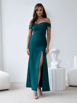 Zdjęcie produktu Sukienka Chloe długa zielona na wesele gorsetowa maxi polska produkcja PERFE