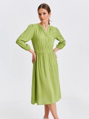 Zdjęcie produktu Koszulowa sukienka z gumkami w pasie TOP SECRET