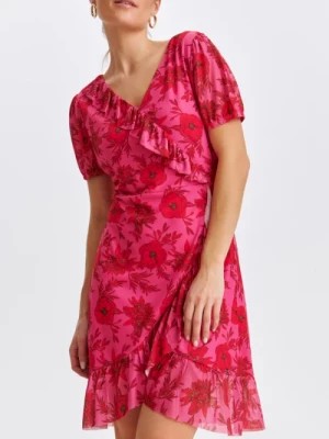 Zdjęcie produktu Kopertowa sukienka z falbankami TOP SECRET