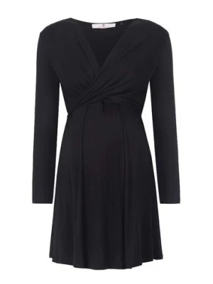 Zdjęcie produktu Sukienka damska z długim rękawem, ciążowa, czarna, Bellybutton