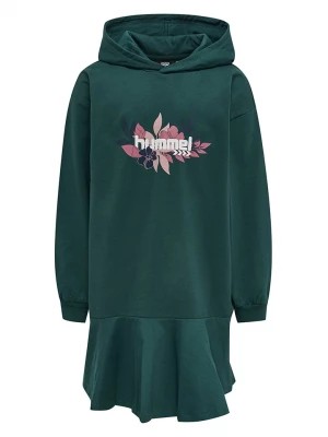 Zdjęcie produktu Hummel Sukienka dresowa "Saga" w kolorze zielonym rozmiar: 146