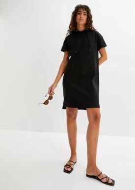 Zdjęcie produktu Sukienka dresowa z krótkimi rękawami bonprix
