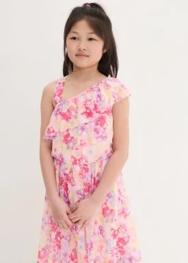 Zdjęcie produktu Sukienka dziewczęca one-shoulder na uroczyste okazje bonprix