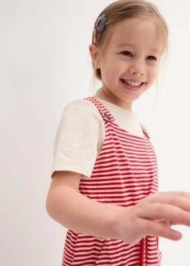 Zdjęcie produktu Sukienka dziewczęca +  shirt (2 części), z bawełny organicznej bonprix