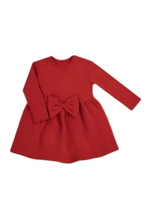 Zdjęcie produktu Sukienka dziewczęca z długim rękawem czerwona Nicol