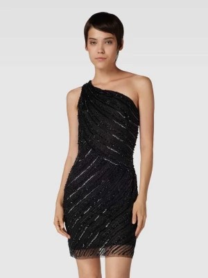 Zdjęcie produktu Sukienka koktajlowa o długości do kolan na jedno ramię Lace & Beads