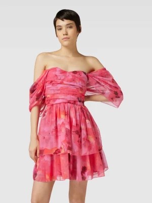 Zdjęcie produktu Sukienka koktajlowa z kwiatowym nadrukiem Lace & Beads