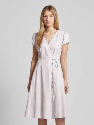 Zdjęcie produktu Sukienka kopertowa o długości do kolan w jednolitym kolorze Ragwear