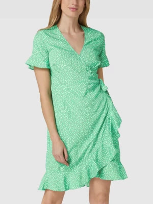 Zdjęcie produktu Sukienka kopertowa z rękawami w falbanami model ‘HENNA’ Vero Moda