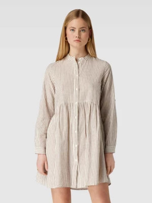 Zdjęcie produktu Sukienka koszulowa o długości do kolan z bawełny ze stójką Pieces
