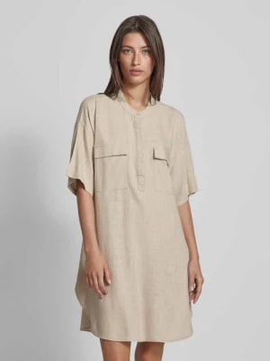 Zdjęcie produktu Sukienka koszulowa o długości do kolan z kieszeniami na piersi model ‘LINE’ Vero Moda