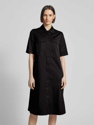 Zdjęcie produktu Sukienka koszulowa o długości do kolan z kieszeniami na piersi ROBE LÉGÈRE