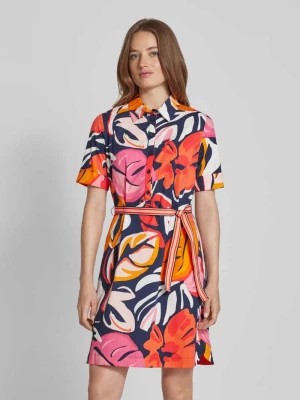 Zdjęcie produktu Sukienka koszulowa o długości do kolan z wiązanym paskiem Betty Barclay