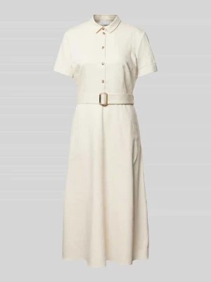 Zdjęcie produktu Sukienka koszulowa w jednolitym kolorze z paskiem w talii Jake*s Collection