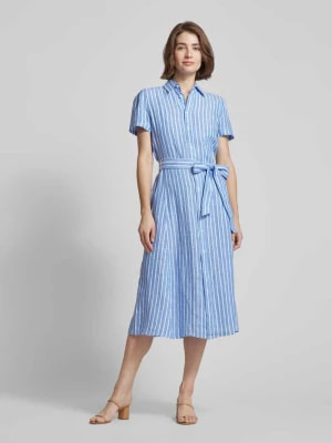 Zdjęcie produktu Sukienka koszulowa z lnu w paski Polo Ralph Lauren