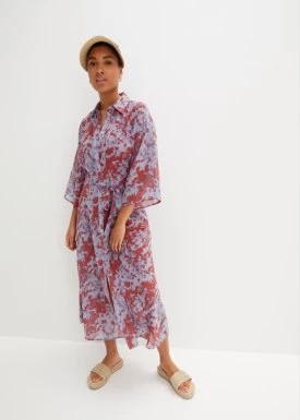 Zdjęcie produktu Sukienka koszulowa z nadrukiem z efektem tie-dye bonprix