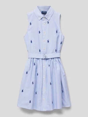 Zdjęcie produktu Sukienka koszulowa z paskiem Polo Ralph Lauren Teens