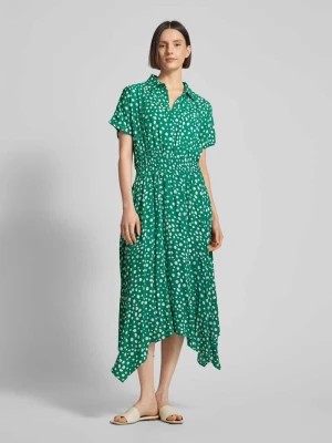 Zdjęcie produktu Sukienka koszulowa z wiskozy ze wzorem na całej powierzchni Apricot