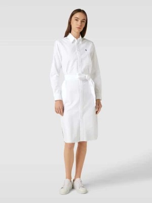 Zdjęcie produktu Sukienka koszulowa z wyhaftowanym logo i listwą guzikową model ‘CORY’ Polo Ralph Lauren