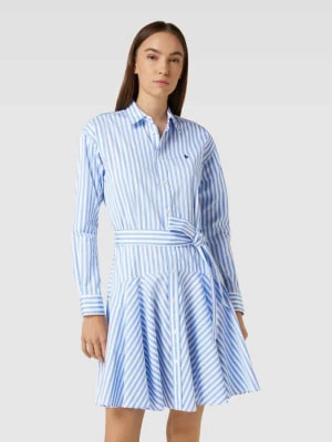 Zdjęcie produktu Sukienka koszulowa ze wzorem w paski i wyhaftowanym logo Polo Ralph Lauren