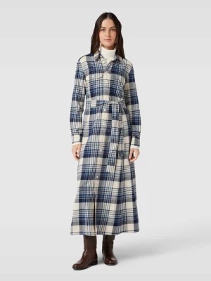 Zdjęcie produktu Sukienka koszulowa ze wzorem w szkocką kratę model ‘STPHNE’ Polo Ralph Lauren