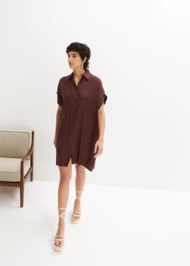 Zdjęcie produktu Sukienka koszulowa ze zrównoważonej wiskozy bonprix