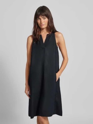 Zdjęcie produktu Sukienka lniana o długości do kolan z dekoltem w serek Marc O'Polo