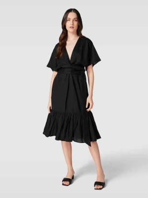 Zdjęcie produktu Sukienka lniana z głębokim dekoltem w serek model ‘LIGIANA’ Lauren Ralph Lauren