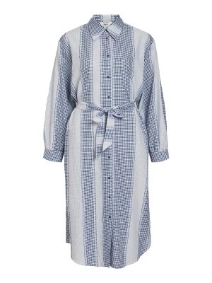 Zdjęcie produktu Object Sukienka "Malina" w kolorze niebiesko-białym rozmiar: 34
