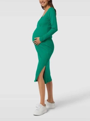 Zdjęcie produktu Sukienka midi ciążowa o kroju kopertowym model ‘MLROSINA’ Mamalicious