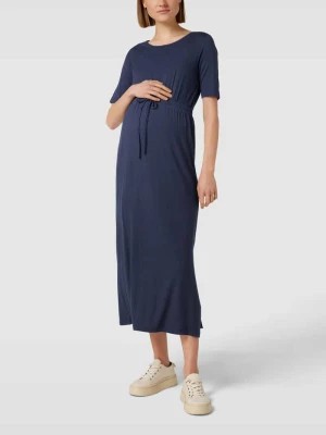 Zdjęcie produktu Sukienka midi ciążowa z okrągłym dekoltem model ‘ALISON’ Mamalicious