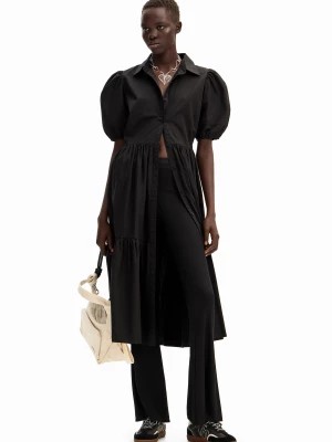 Zdjęcie produktu Sukienka midi koszulowa z popeliny Desigual