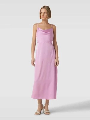 Zdjęcie produktu Sukienka midi na regulowanych, cienkich ramiączkach model ‘RAVENNA’ Vila