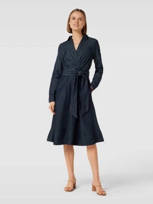 Zdjęcie produktu Sukienka midi z bawełny w kopertowym stylu model ‘ROWELLA’ Lauren Ralph Lauren