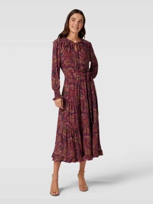 Zdjęcie produktu Sukienka midi z dołem obszytym falbaną model ‘SALISHA’ Lauren Ralph Lauren