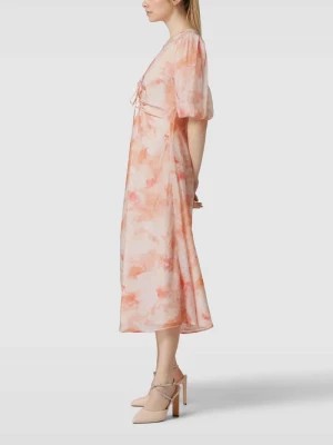 Zdjęcie produktu Sukienka midi z efektem batiku model ‘FARLOW’ bardot