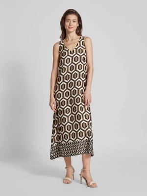 Zdjęcie produktu Sukienka midi z graficznym wzorem ROBE LÉGÈRE