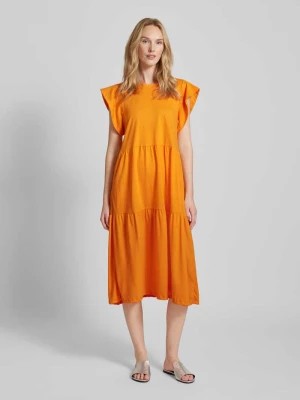 Zdjęcie produktu Sukienka midi z krótkim rękawem model ‘SUMMER’ Vila