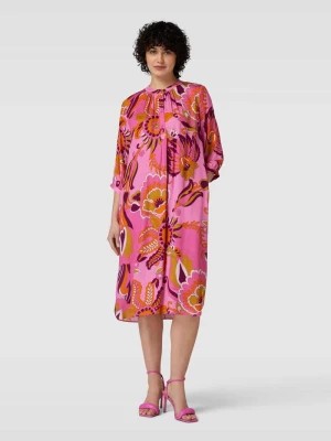 Zdjęcie produktu Sukienka midi z kwiatowym nadrukiem milano italy