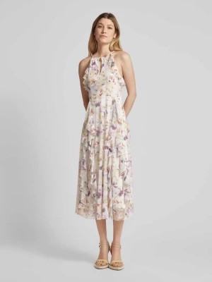 Zdjęcie produktu Sukienka midi z kwiatowym wzorem i falbanami model ‘LAURIIN’ Ted Baker