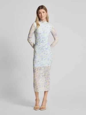 Zdjęcie produktu Sukienka midi z kwiatowym wzorem model ‘Nasuse’ HUGO