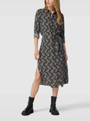 Zdjęcie produktu Sukienka midi z kwiatowym wzorem model ‘VIEVE’ Vila
