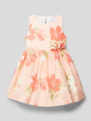 Zdjęcie produktu Sukienka midi z mieszanki lnu z kwiatowym wzorem Mayoral