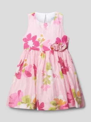 Zdjęcie produktu Sukienka midi z mieszanki lnu z kwiatowym wzorem Mayoral
