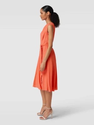 Zdjęcie produktu Sukienka midi z paskiem w talii model ‘MARENDA’ Lauren Ralph Lauren