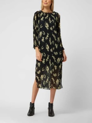 Zdjęcie produktu Sukienka midi z plisami model ‘Janine’ NEO NOIR