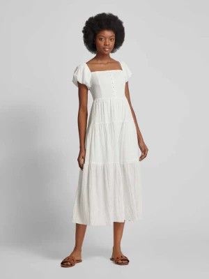 Zdjęcie produktu Sukienka midi z prostokątnym dekoltem Apricot