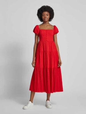 Zdjęcie produktu Sukienka midi z prostokątnym dekoltem Apricot