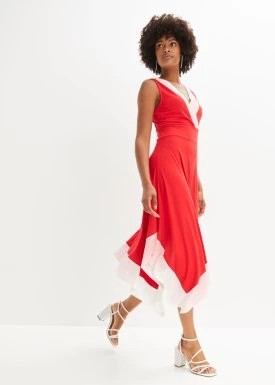 Zdjęcie produktu Sukienka midi z szeroką częścią spódnicową bonprix